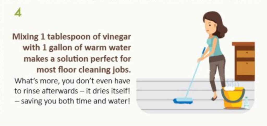 using vinegar to clean your home's floors