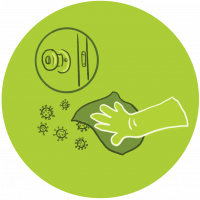 Green clean high contact surfaces sustainably